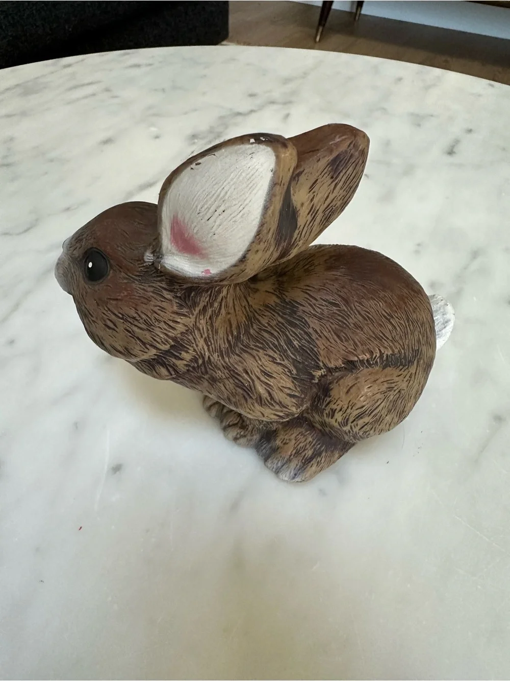 1989 Artline model 6018 brown baby bunny rabbit resin garden Blow Mold